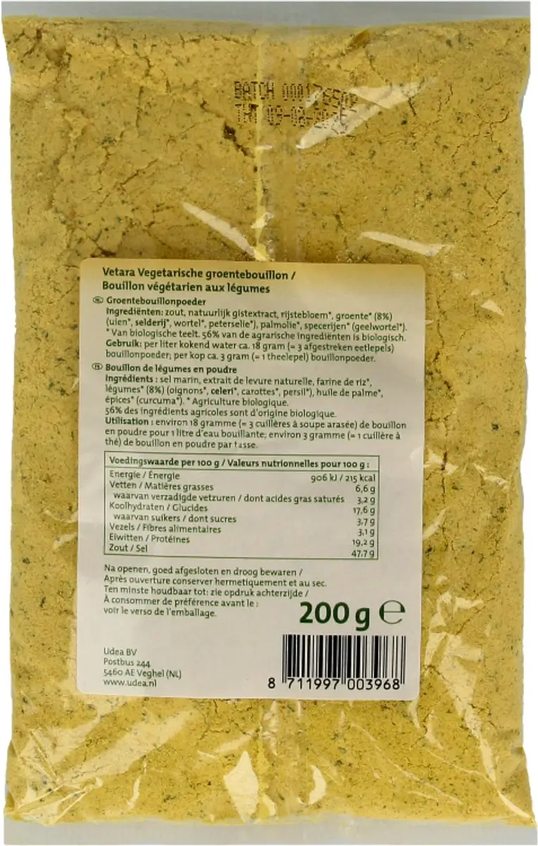 Vetara Bouillon Groente Navulling 200g - afbeelding 2 van 5