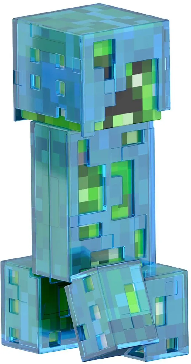 Minecraft Diamanten Niveau Creeper Figuur HLL31 - Meerkleurig