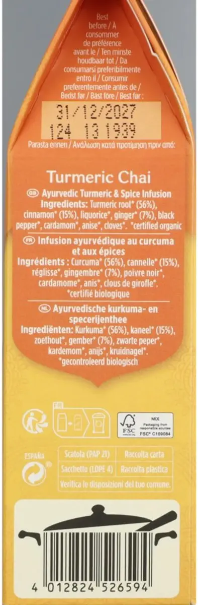 Yogi Tea Turmeric Chai Losse Thee 90g - Biologisch