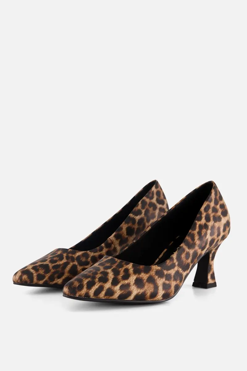 Marco Tozzi Leopard Pumps beige Textiel