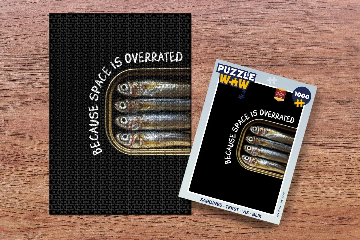 PuzzleWow Sardines Legpuzzel 1000 Stuks - Krab