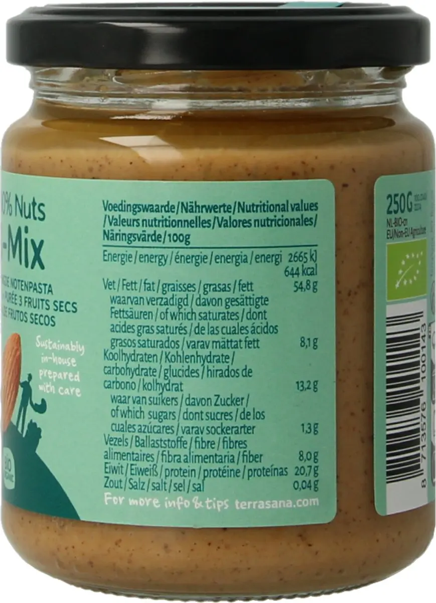 Terrasana Bio 3-Mix Notenpasta 250g
