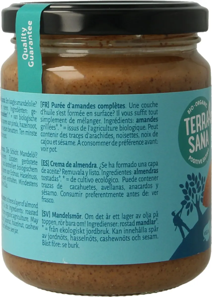 Terrasana Amandelpasta Zoutloos 250g