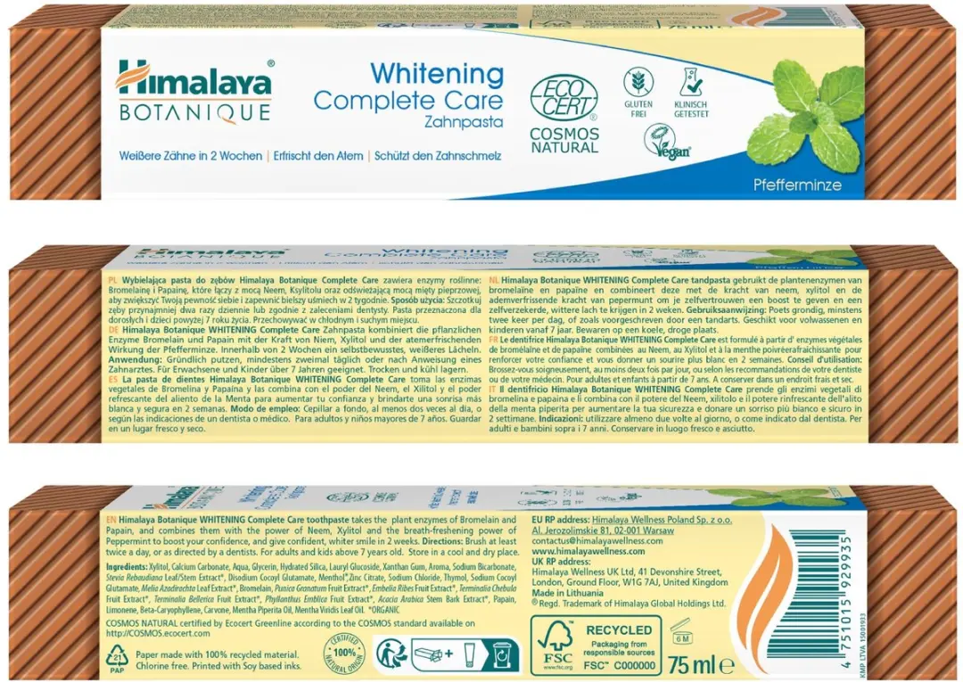 Himalaya Herbals Tandpasta Whitening met Munt 75ml