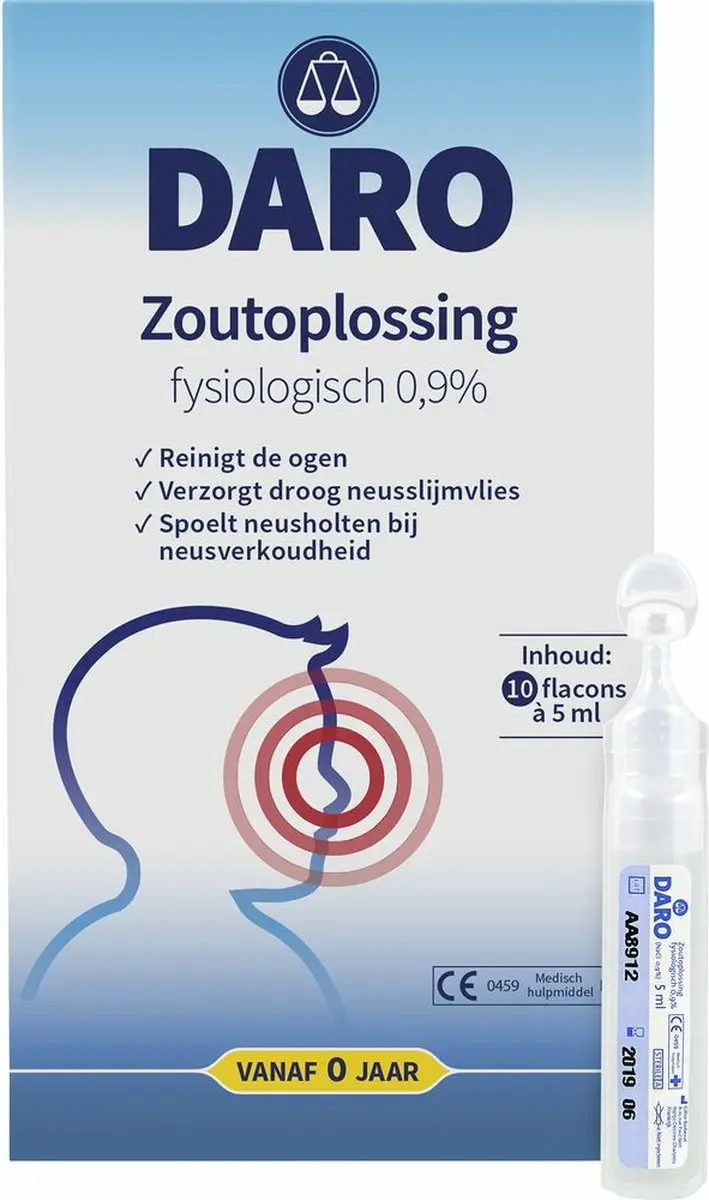 Daro Fysiologische Zoutoplossing Neusspray - 10x5ml