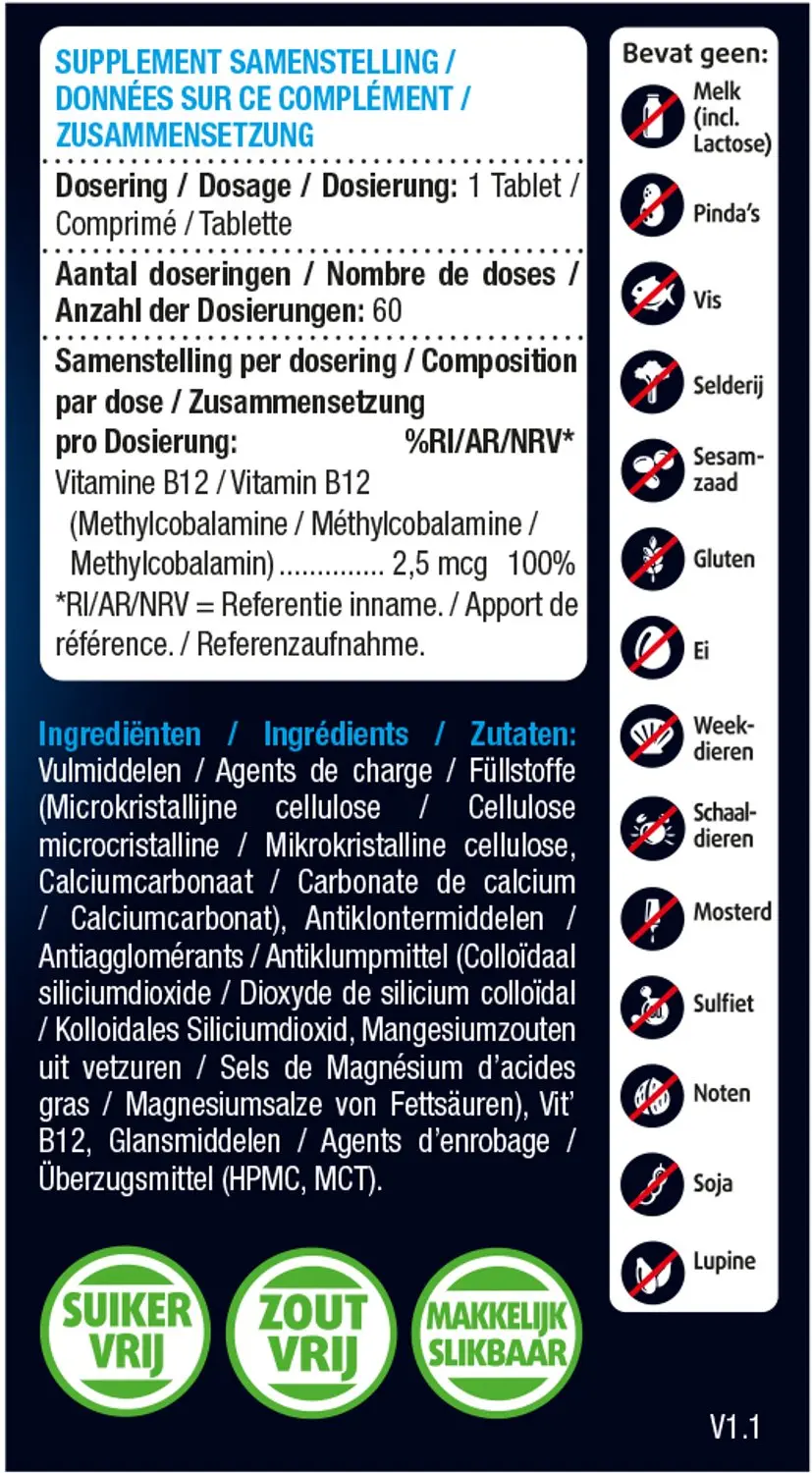 Lucovitaal Vitamine B12 60 Tabletten