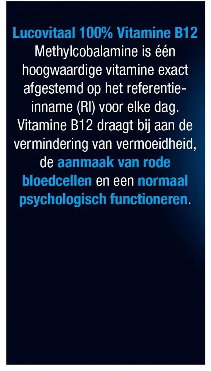 Lucovitaal Vitamine B12 60 Tabletten