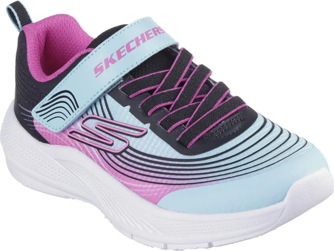 Skechers Microspec Advance Meisjes Sneakers - 32 - Multicolor - afbeelding 4 van 6
