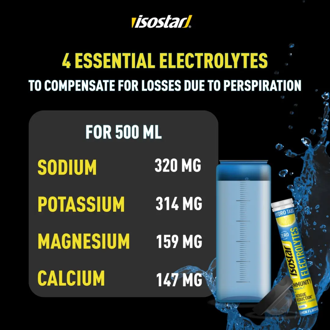 Isostar Electrolytes Hydro Tabs Lemon - 18 Stuks