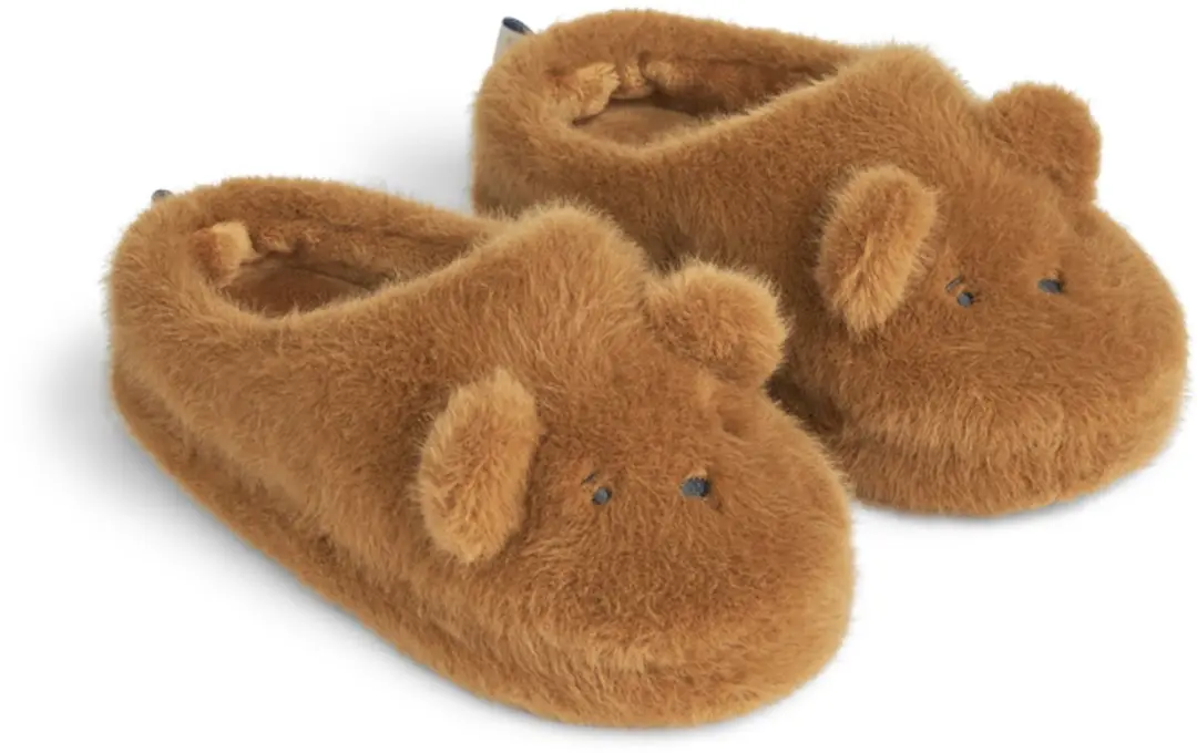 Liewood Aviaja Bear Slippers Golden caramel