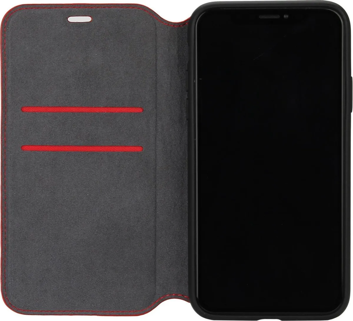 Audi Q8 Serie iPhone 12 Pro Max Hoesje - Rood - 2 Pasjes