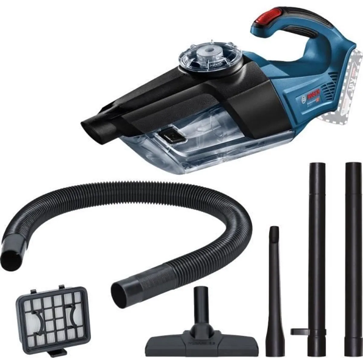 Bosch Professional GAS 18V-1 Accu-handstofzuiger - Blauw