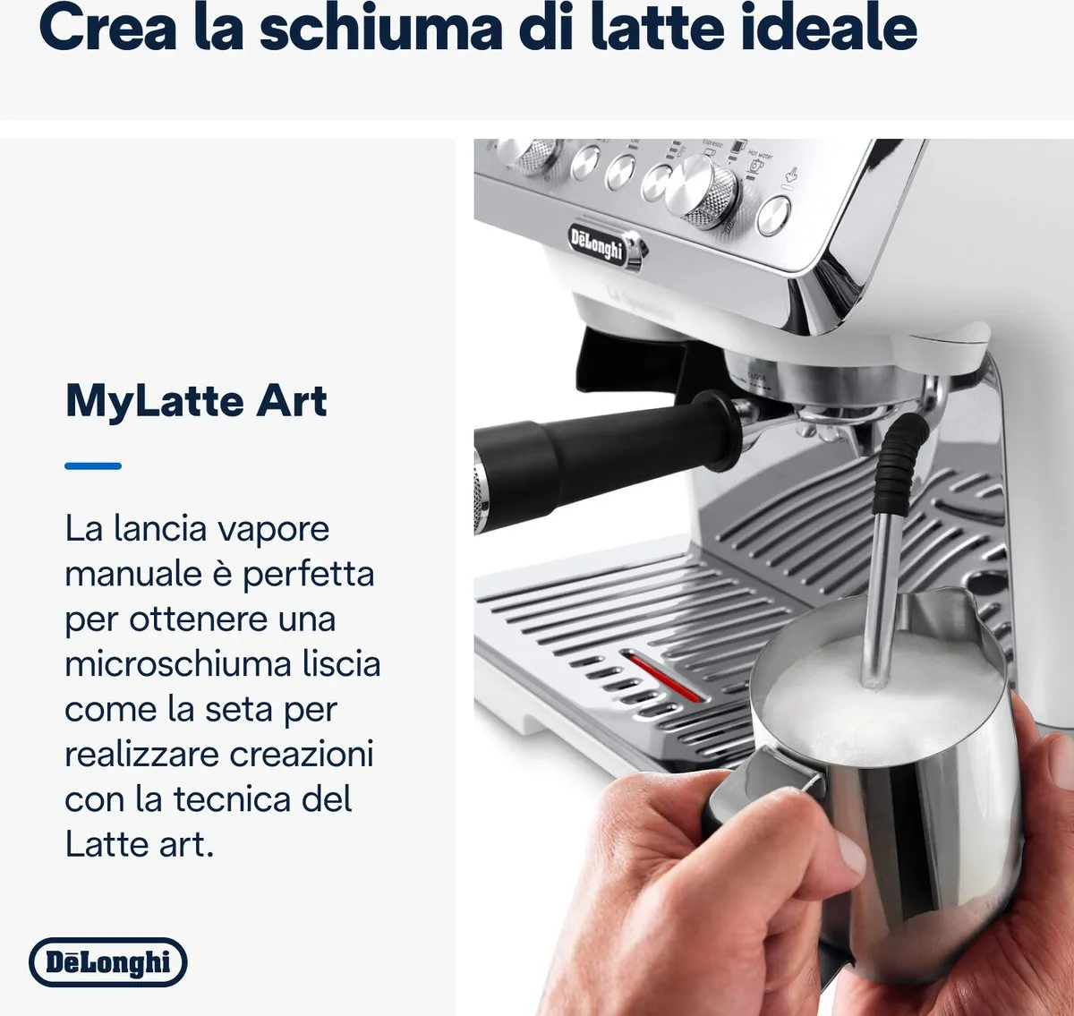 De'Longhi Dedica Arte EC9155.W Espressomachine - 1,7L - Wit - afbeelding 6 van 6