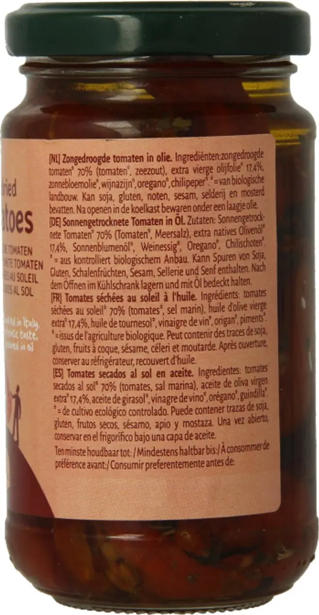 Terrasana Zongedroogde Tomaten In Olijfolie 180g