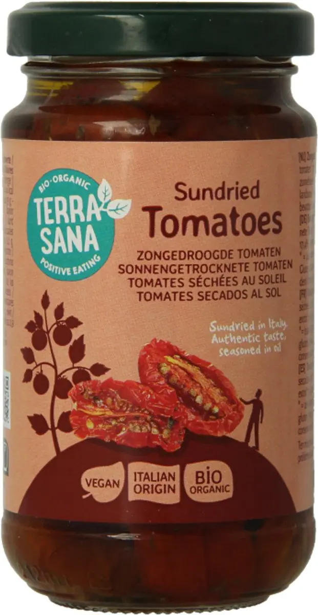 Terrasana Zongedroogde Tomaten In Olijfolie 180g