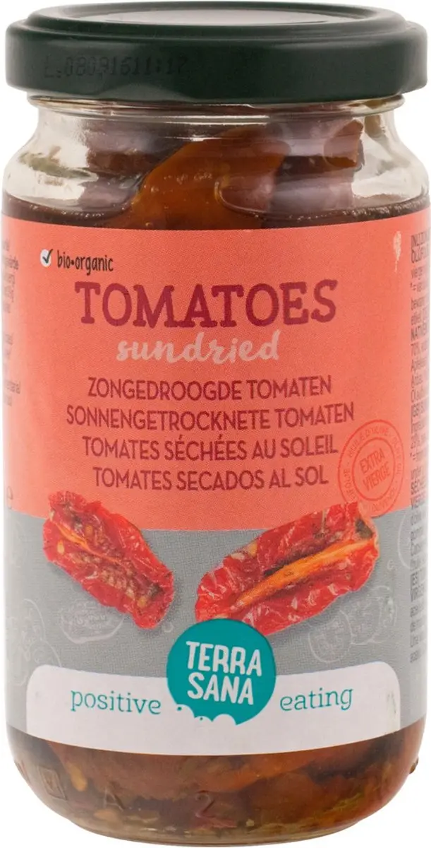 Terrasana Zongedroogde Tomaten In Olijfolie 180g