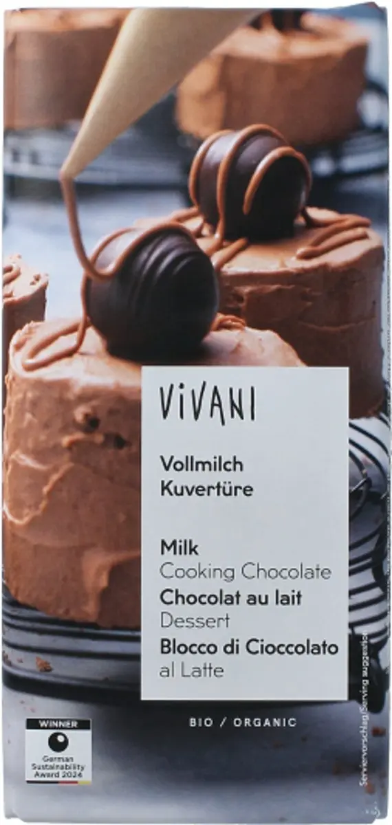 Vivani Bio Melkkookchocolade 150g - afbeelding 2 van 2