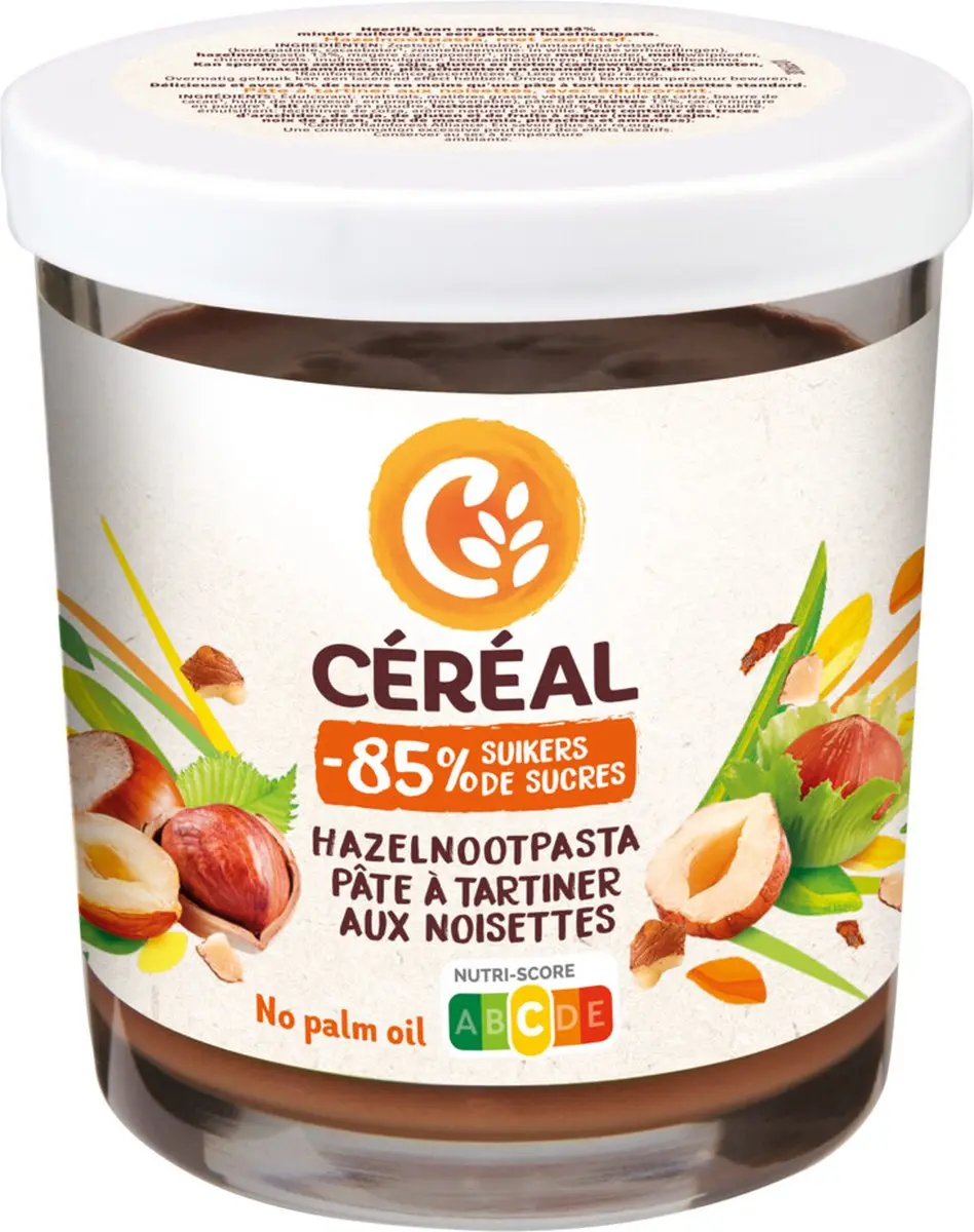 Cereal Hazelnootpasta 200g - afbeelding 2 van 4