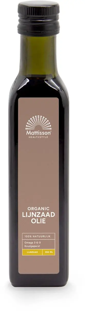 Mattisson Biologische Lijnzaadolie 250ml