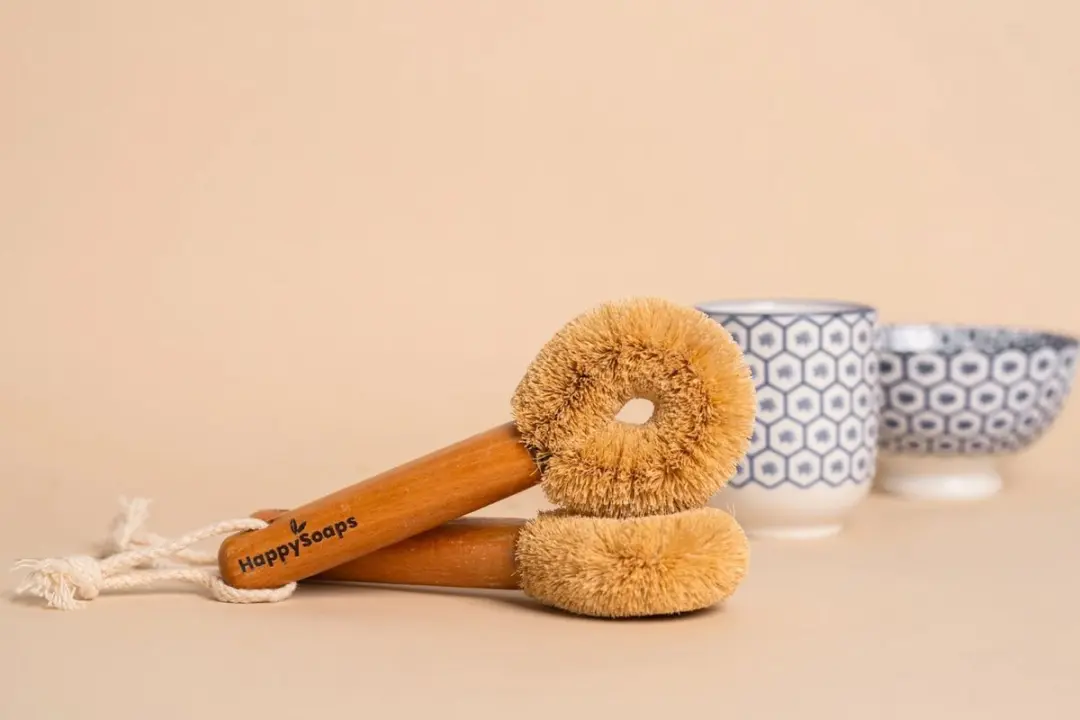 HappySoaps Afwasborstel Kokos - 2 Stuks - afbeelding 3 van 6