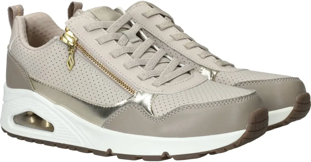 Skechers UNO Metallic Sliders Dames - Taupe - 36 - afbeelding 4 van 6