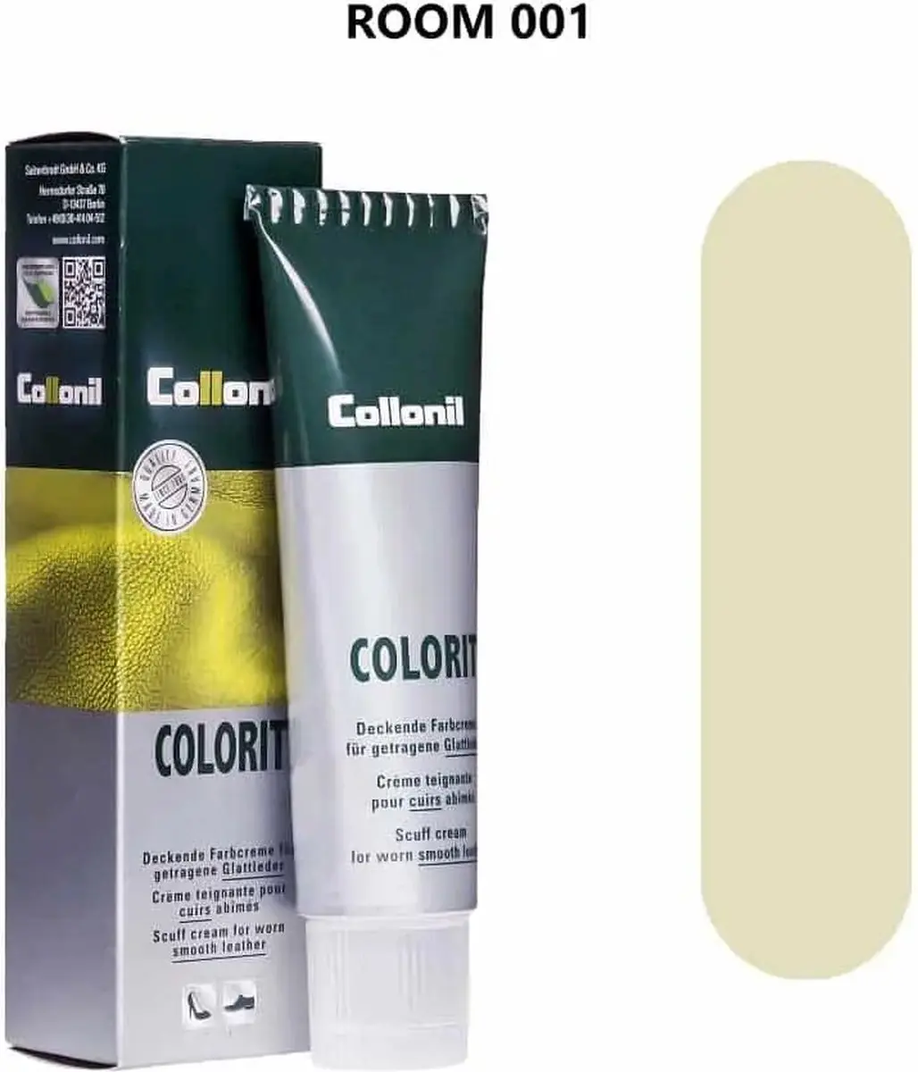 Colorit schoenverf kleur creme. Sterk dekkende kleurpasta voor beschadigde schoe