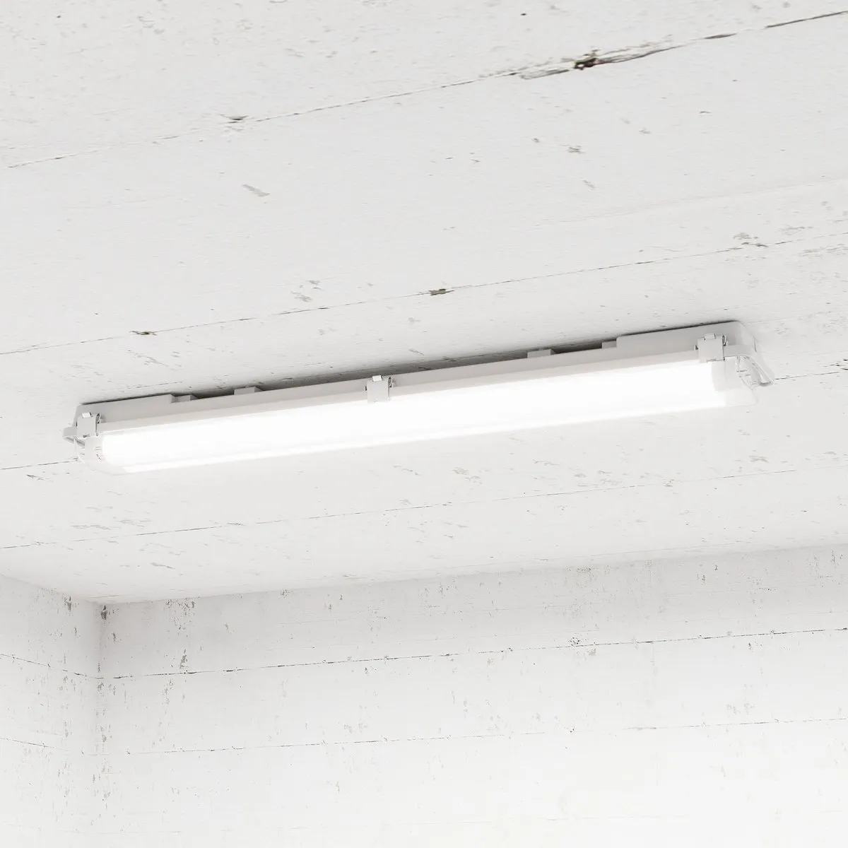 Ledvion LED TL Armatuur 60cm Dubbel - Grijs - IP65