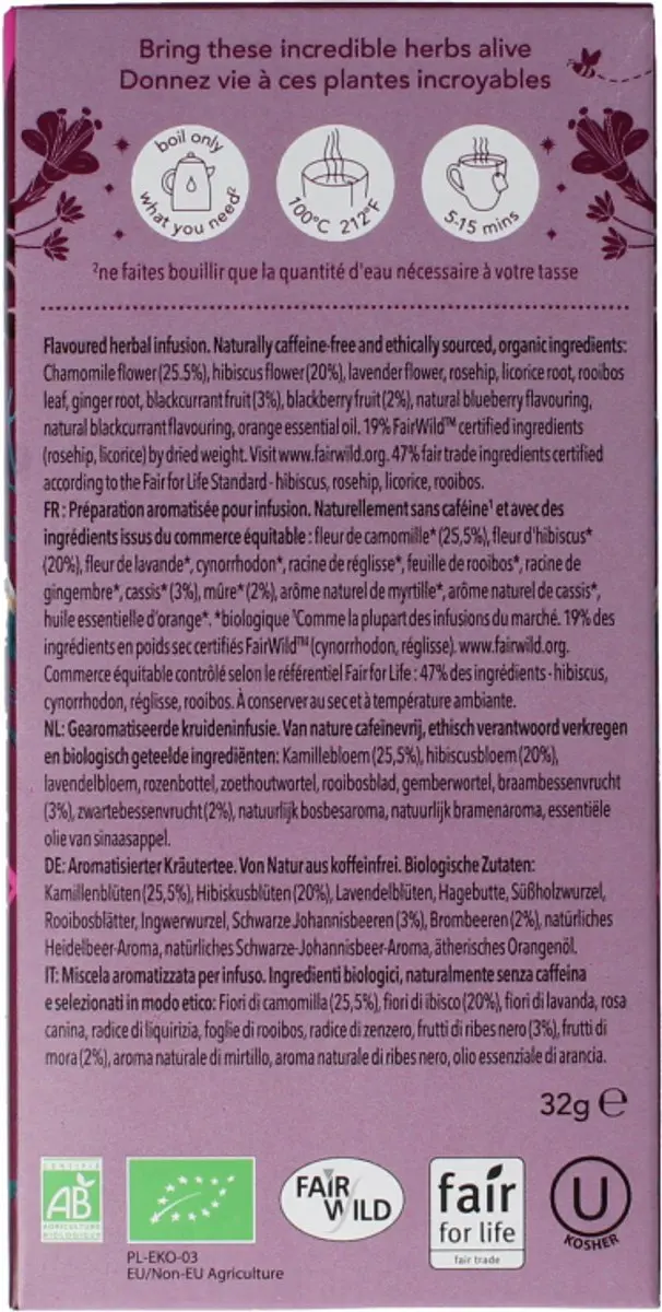 Pukka Night Time Berry Bio 20 Zakjes