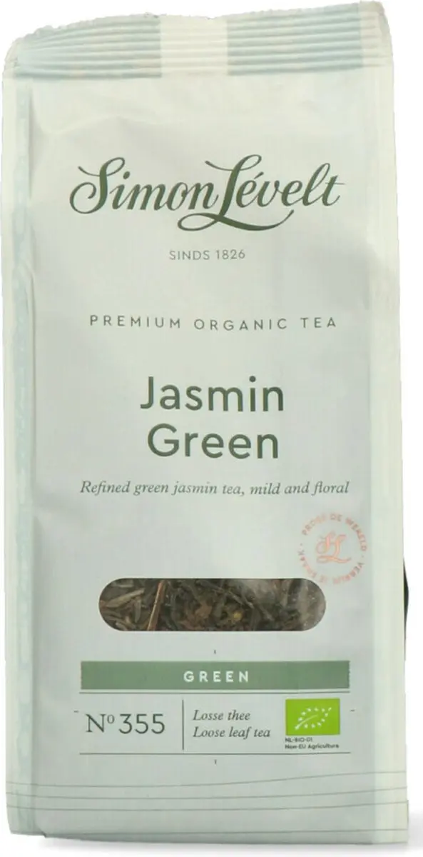 Simon Lévelt Jasmin Green Premium Organic Thee 90g - afbeelding 6 van 6