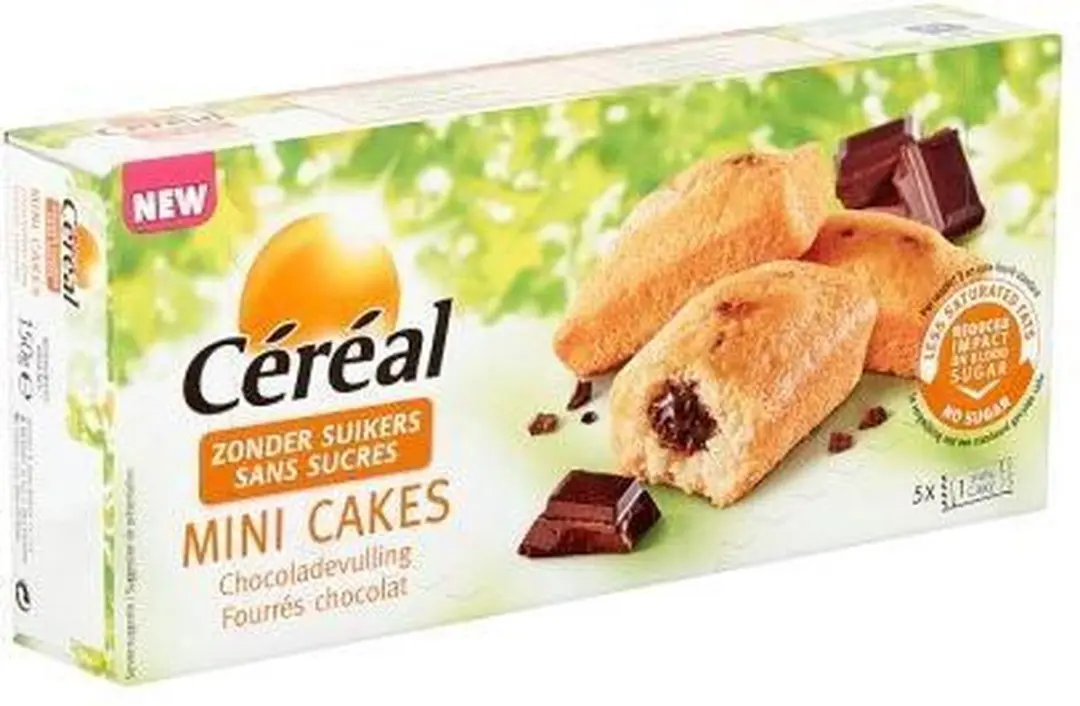Cereal Mini Cakes Chocoladevulling 150g - 5 Stuks - afbeelding 2 van 5