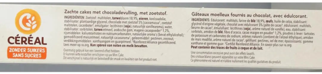 Cereal Mini Cakes Chocoladevulling 150g