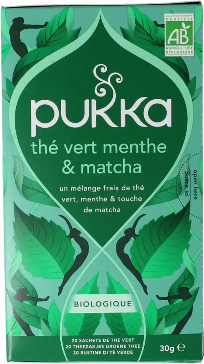 Pukka Mint Matcha Groene Thee Bio 20 Zakjes