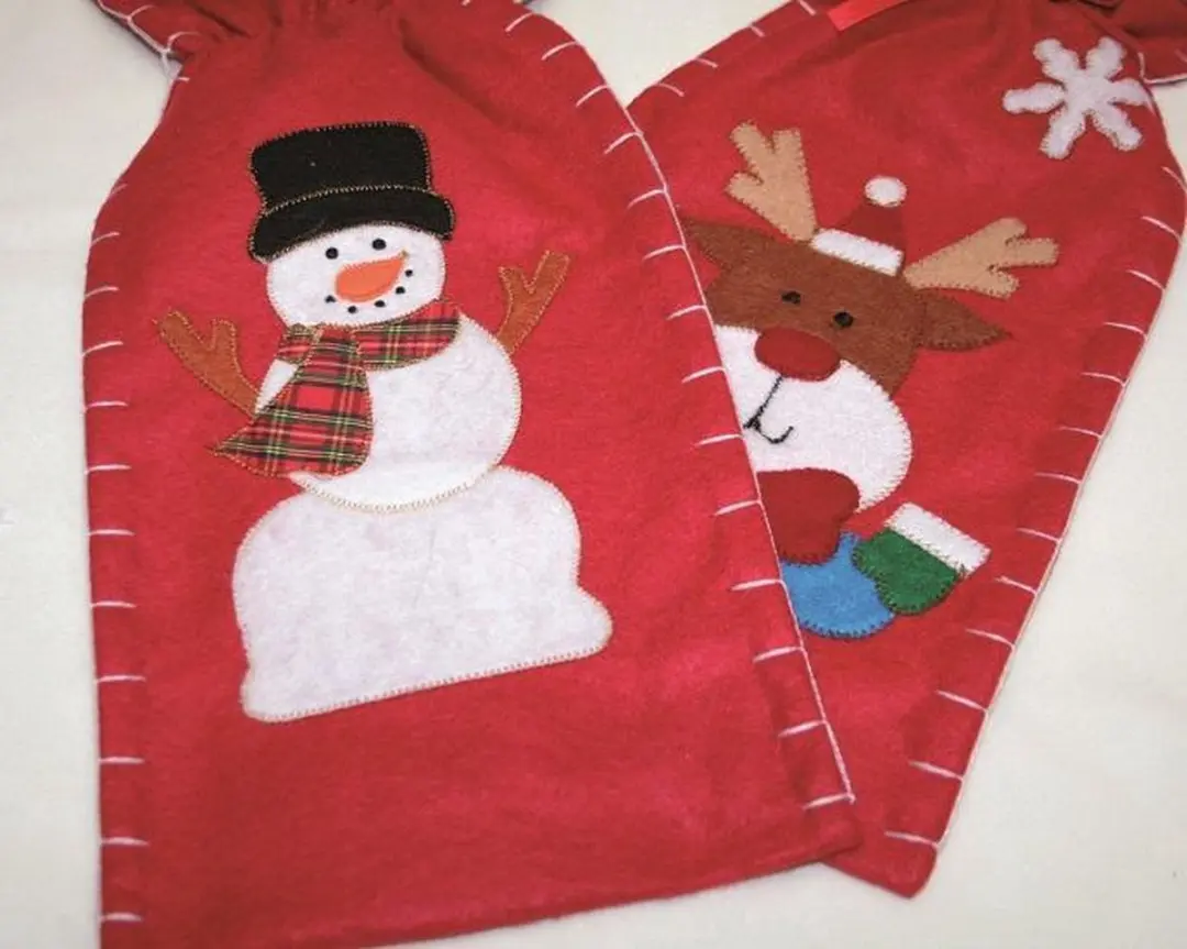 Set van 2 kerstzakken merry christmass