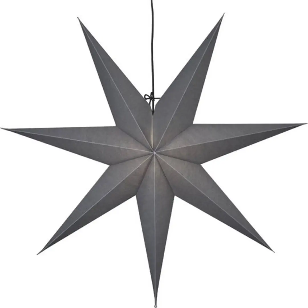 Star Trading Hangende Kerstster 70x70cm - Zwart - 1 Lichtpunt - afbeelding 5 van 6