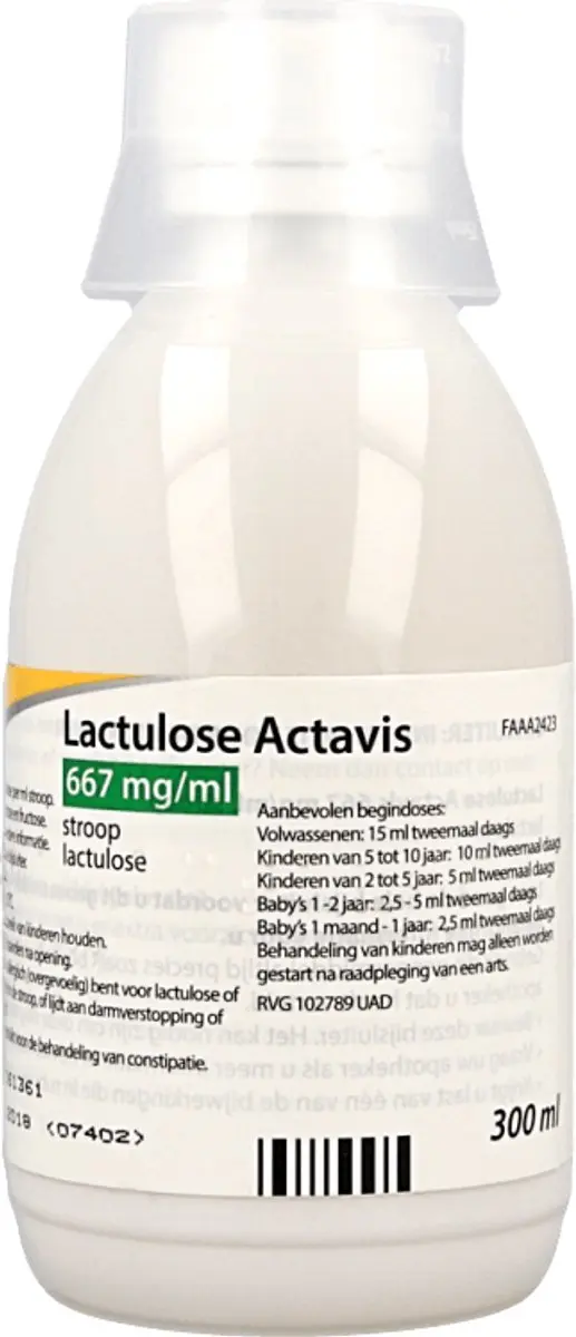Sanias Actavis Lactulose Siroop 667mg/ml 300ml