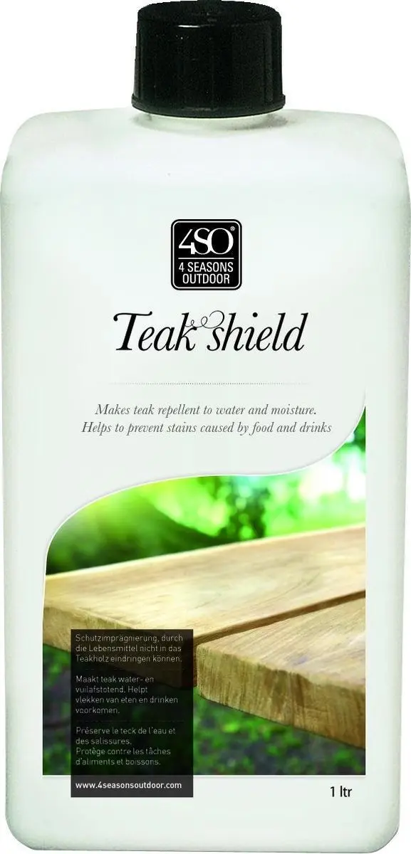 4 Seasons Outdoor Teak Shield Onderhoudsmiddel 1L - Bruin - afbeelding 3 van 4