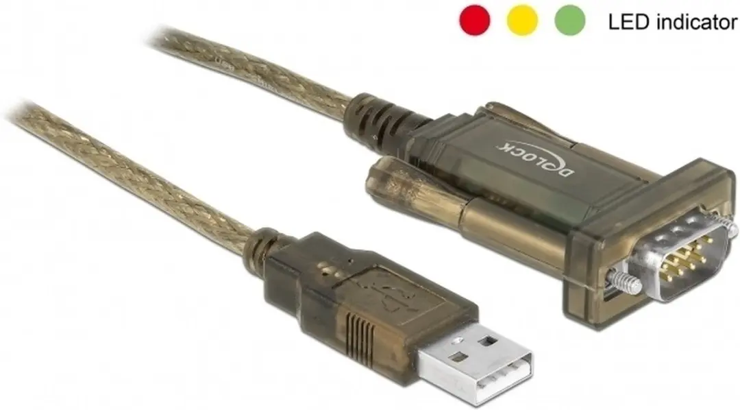 Delock USB-A naar 9-pins SUB-D RS232 Adapter
