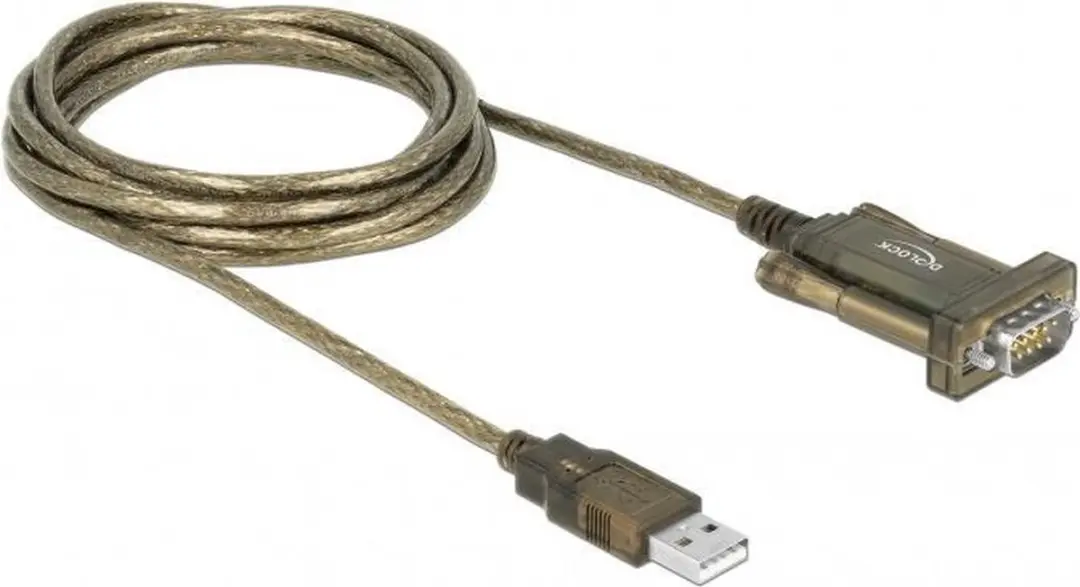 Delock USB-A naar 9-pins SUB-D RS232 Adapter - 2m - Zwart - afbeelding 2 van 6