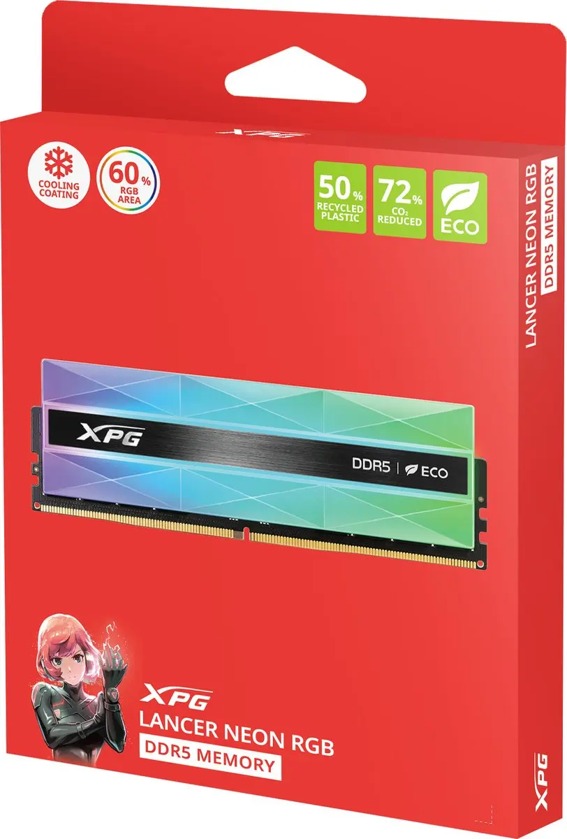 ADATA XPG LANCER NEON AX5U6400C3216G-DCLANRSG DDR5 Geheugen - 32GB (2x16GB)