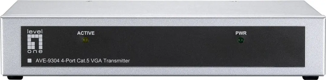LevelOne AVE-9304 AV Extender - Zwart/Zilver