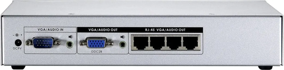 LevelOne AVE-9304 AV Extender - Zwart/Zilver