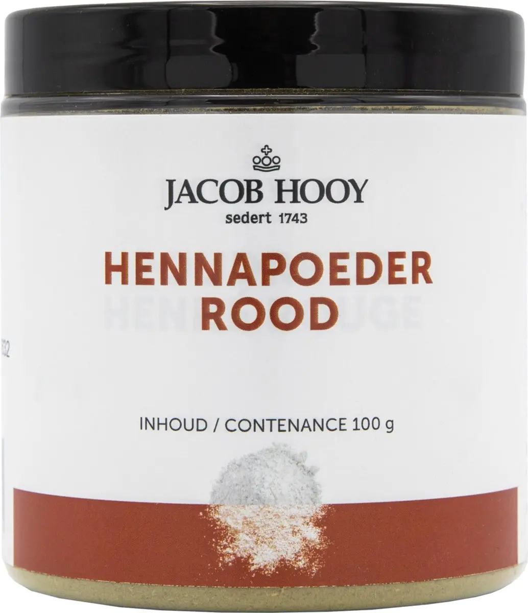 Jacob Hooy Hennapoeder Rood 100ml
