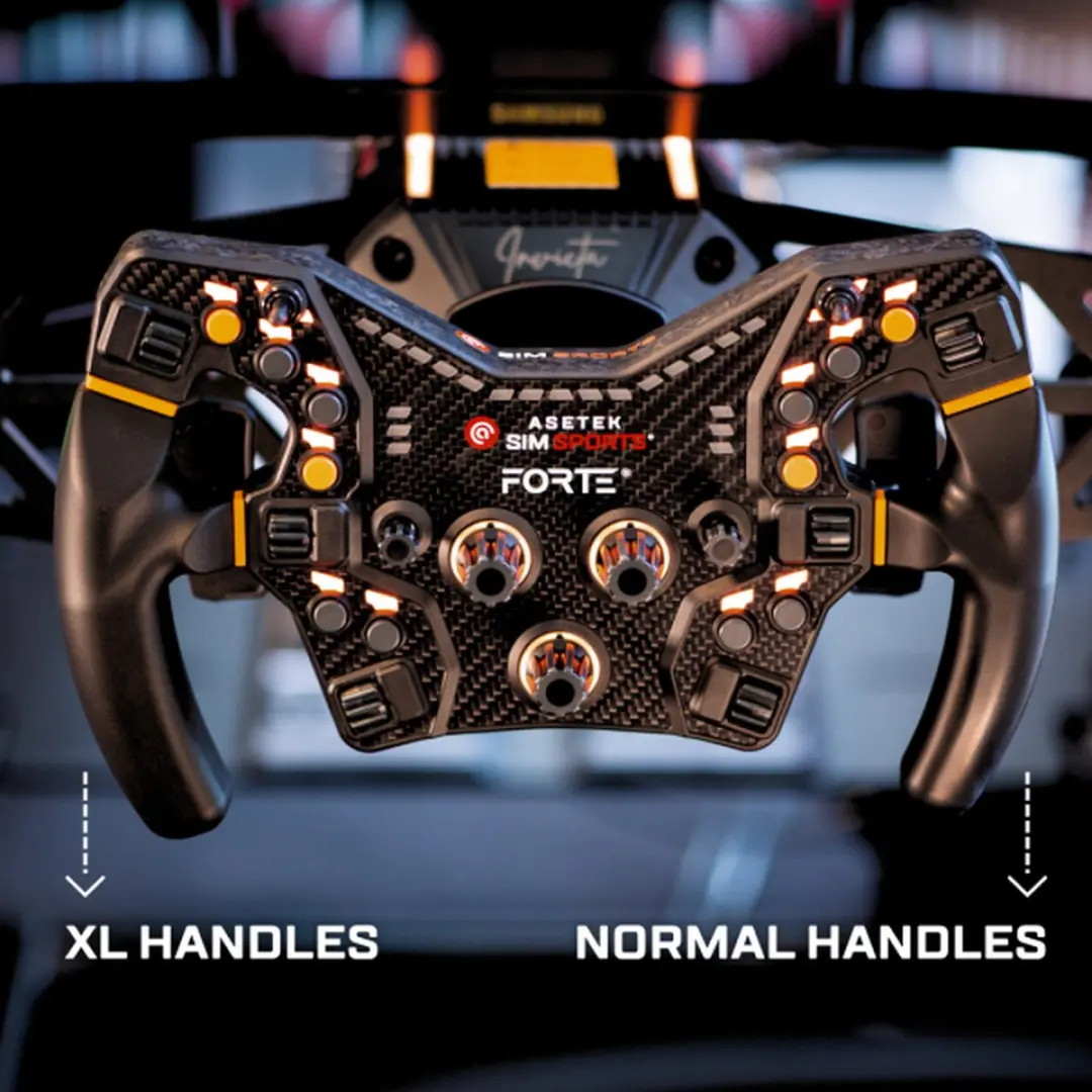 ASETEK XL Handles 40-035-0035005 Racesim Accessoires - Assetto Corsa - Zwart - afbeelding 4 van 4