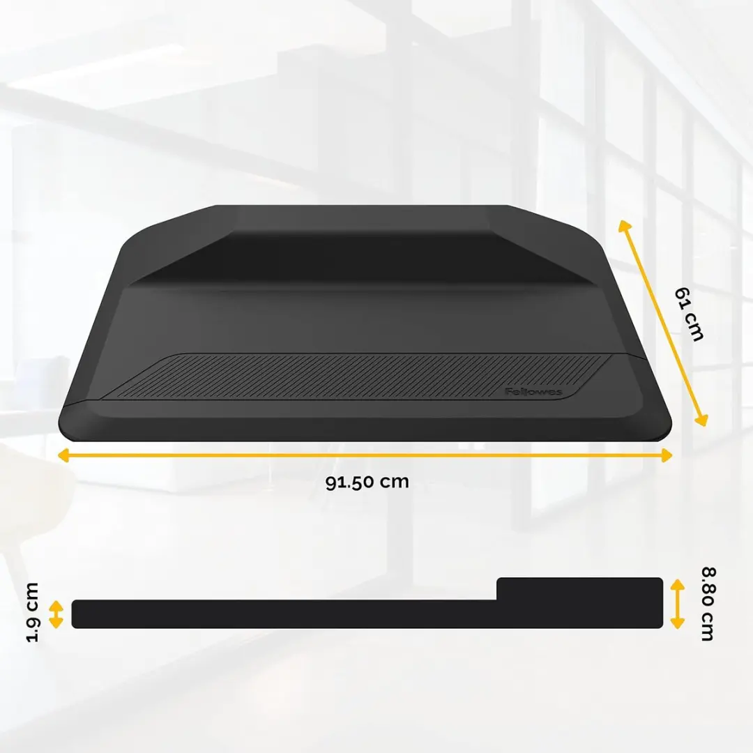 Fellowes Zit-Sta Mat Activefusion - Zwart - afbeelding 2 van 4