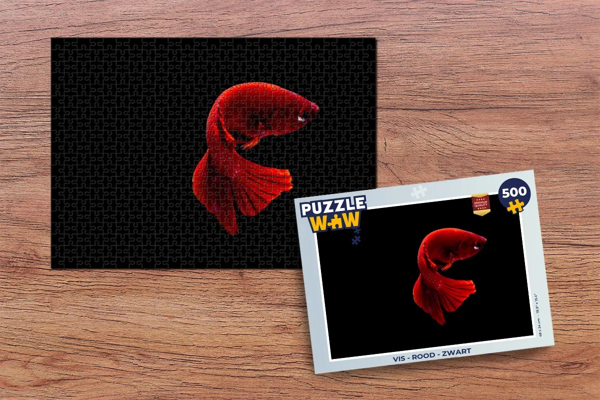 PuzzleWow Vis Puzzel 500 Stuks - Multicolor