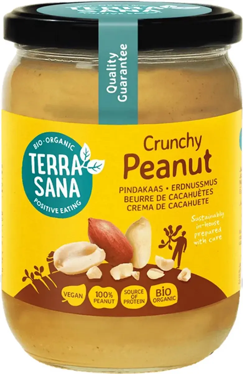 Terrasana Pindakaas Crunchy 500g