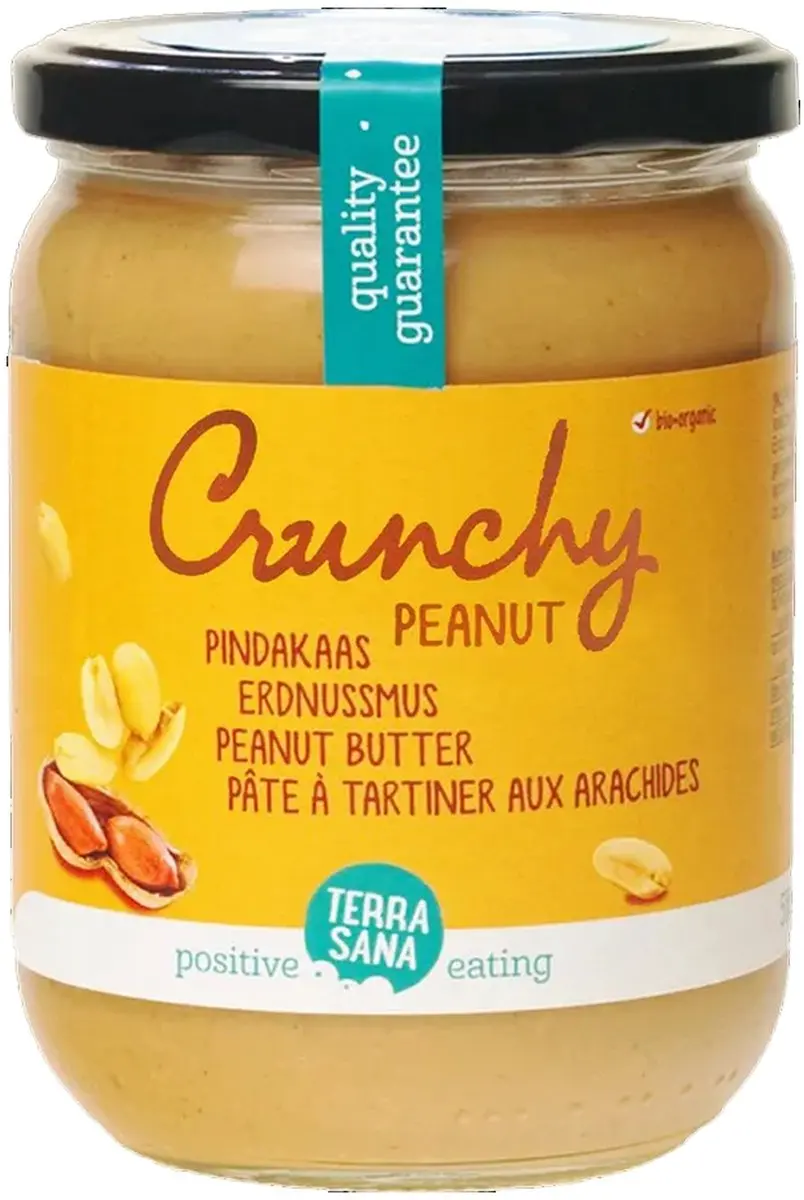 Terrasana Pindakaas Crunchy 500g
