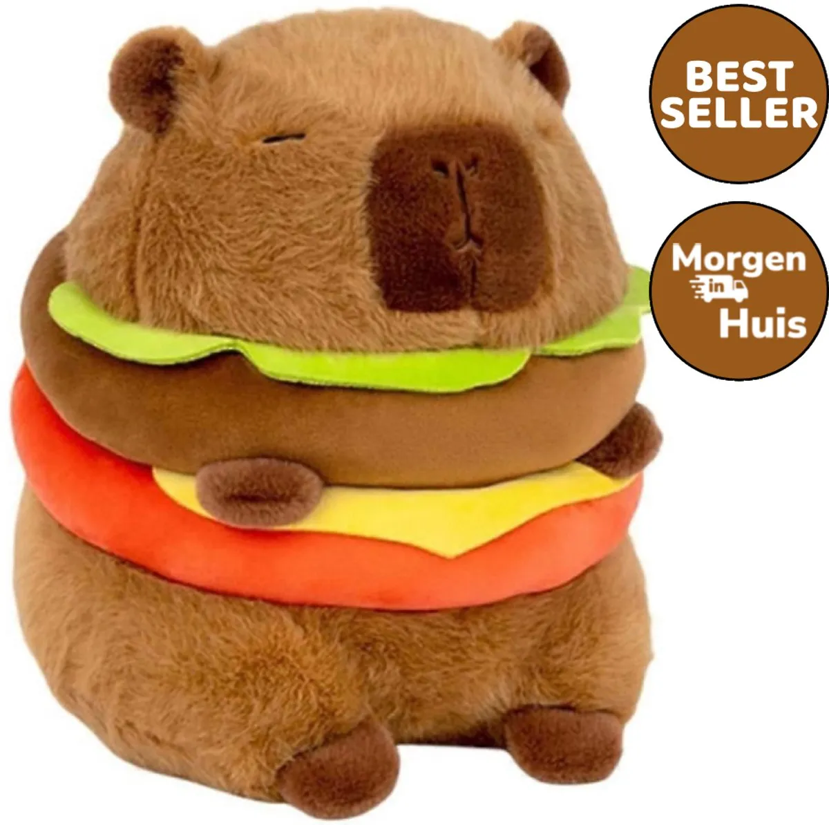 Topknuffels Capybara Pluche Knuffel 23cm - Bruin