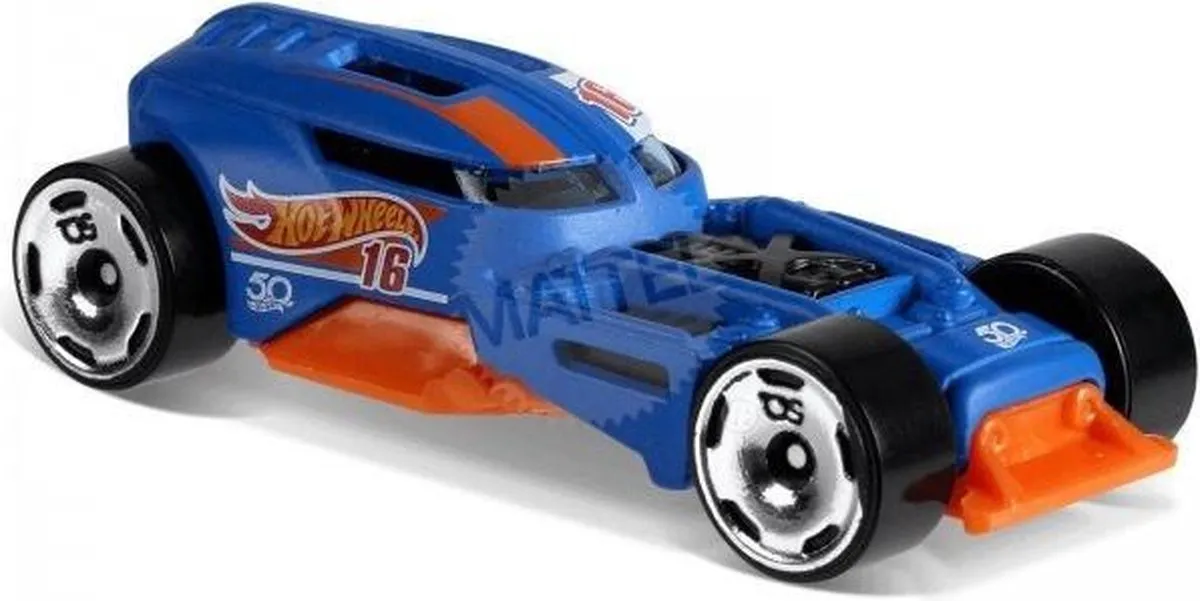 Hot Wheels HW50 Concept Raceauto 7cm - Blauw/ Oranje