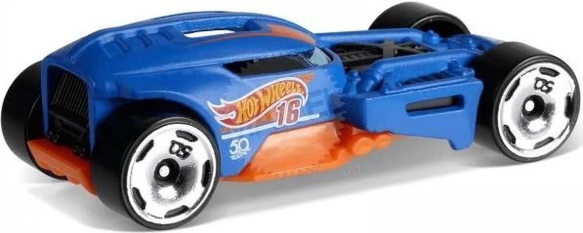 Hot Wheels HW50 Concept Raceauto 7cm - Blauw/ Oranje